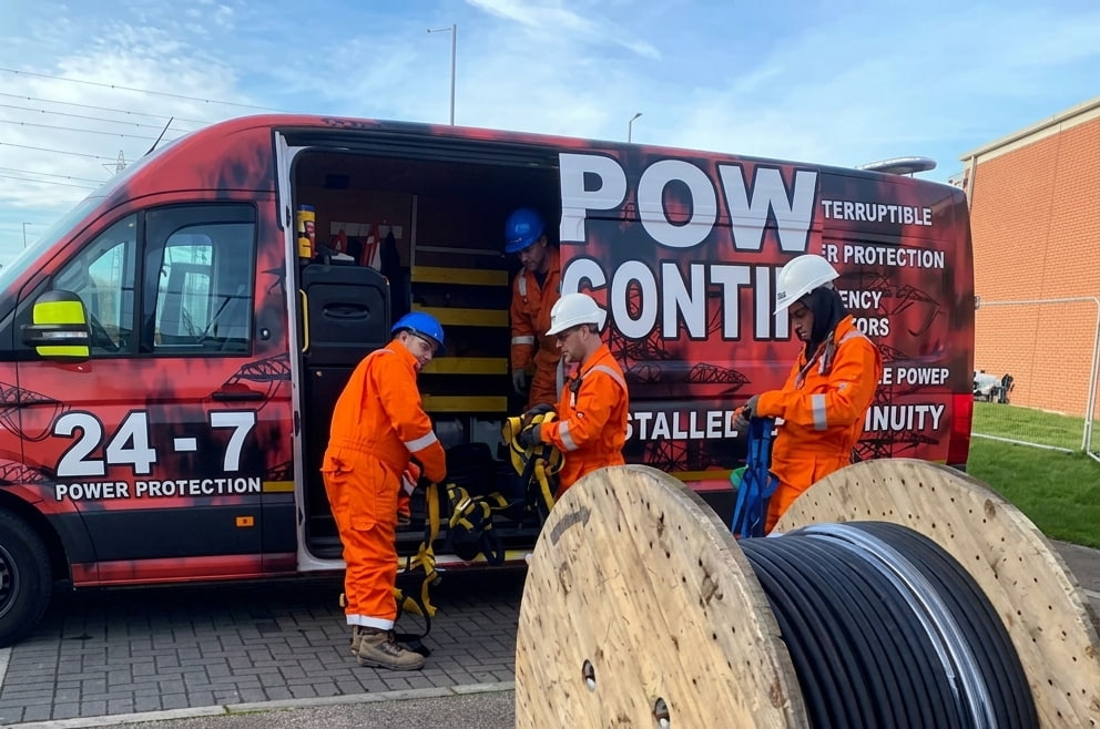 Power Continuity emergency vehicle and active engineer team on site