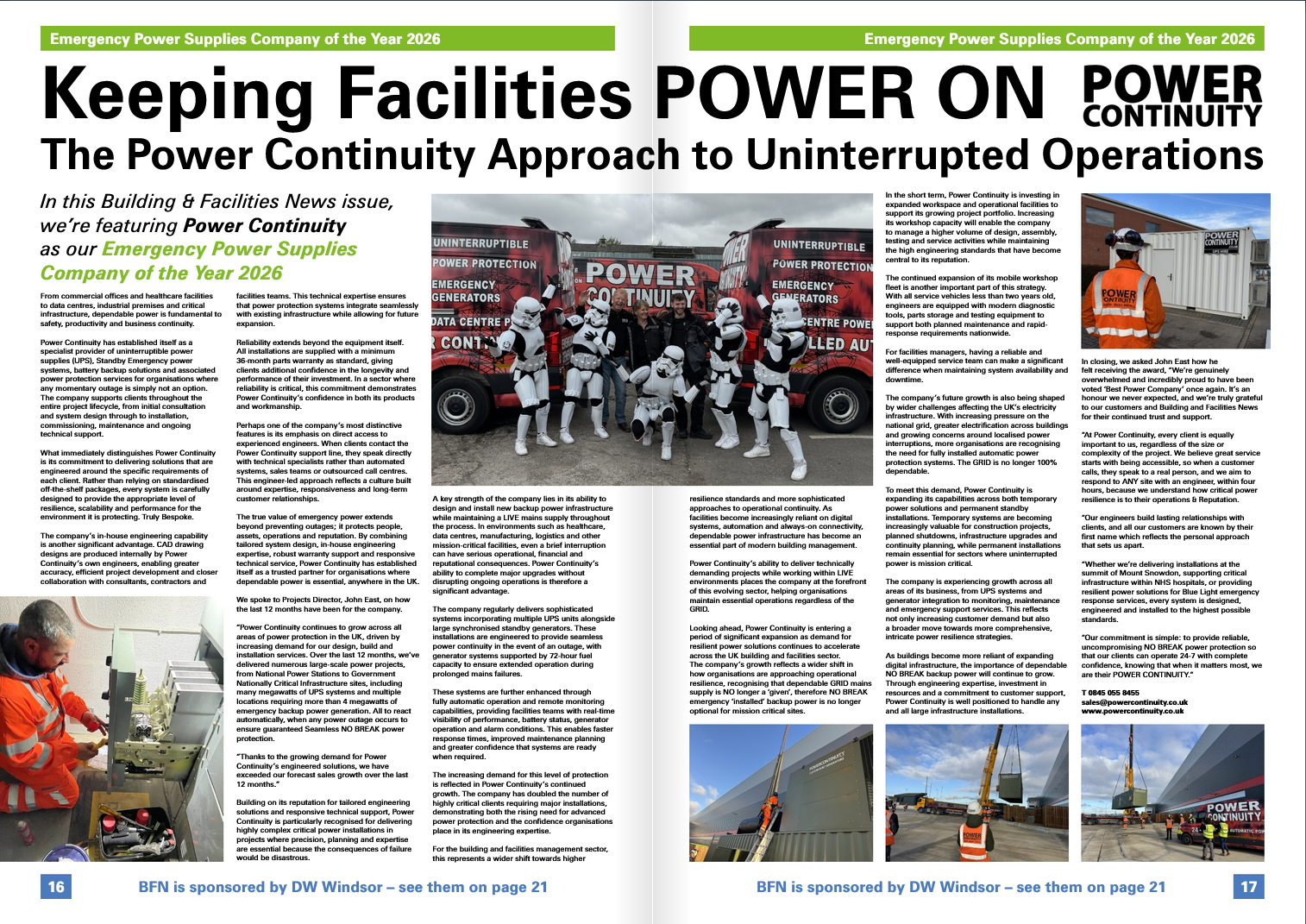 building and facilities news