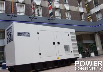 Power continuity 450kva generator in public