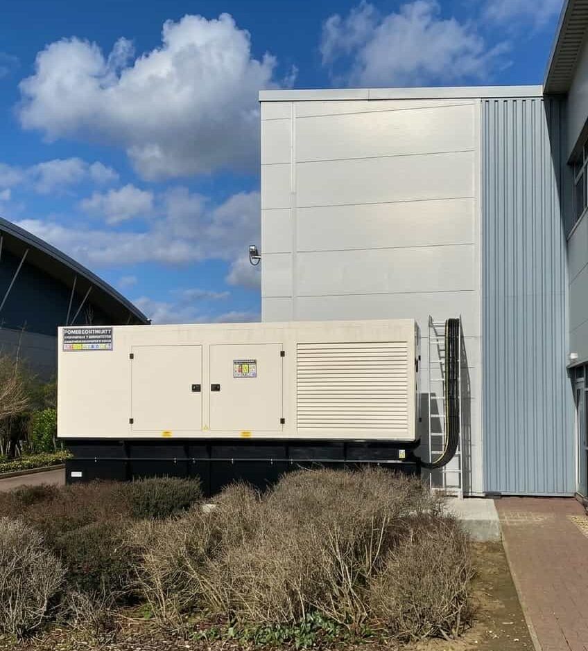 Power continuity 650 kVA canopied diesel generator