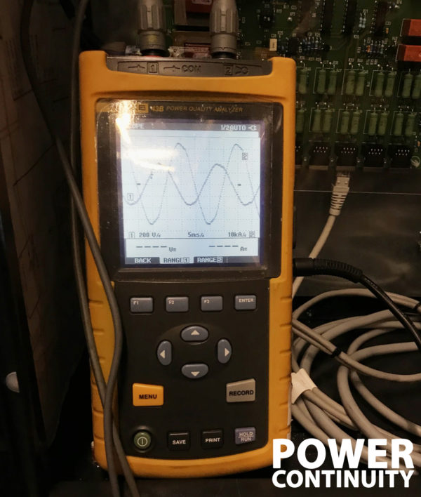 Power continuity battery voltage check