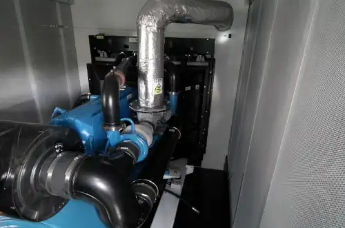 Power continuity blue engine inside generator