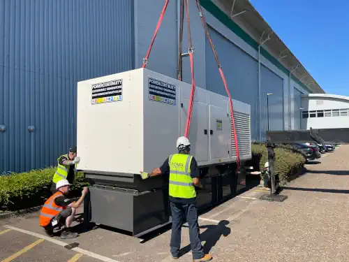 Power continuity canopied diesel generator delivery