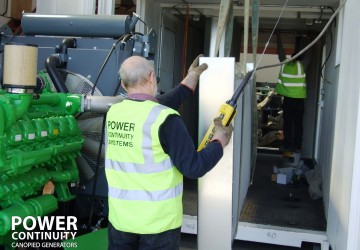 Power continuity containerised diesel generator works