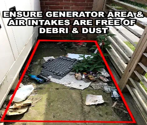 Power continuity daily maintenance checks for generator