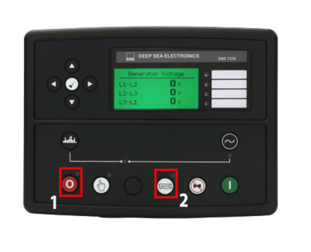 Power continuity deep sea stopping generator manually