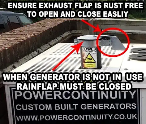 Power continuity diesel generator daily maintenance checks