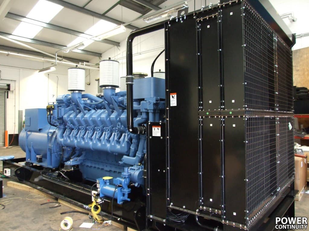 Power continuity diesel generator engine