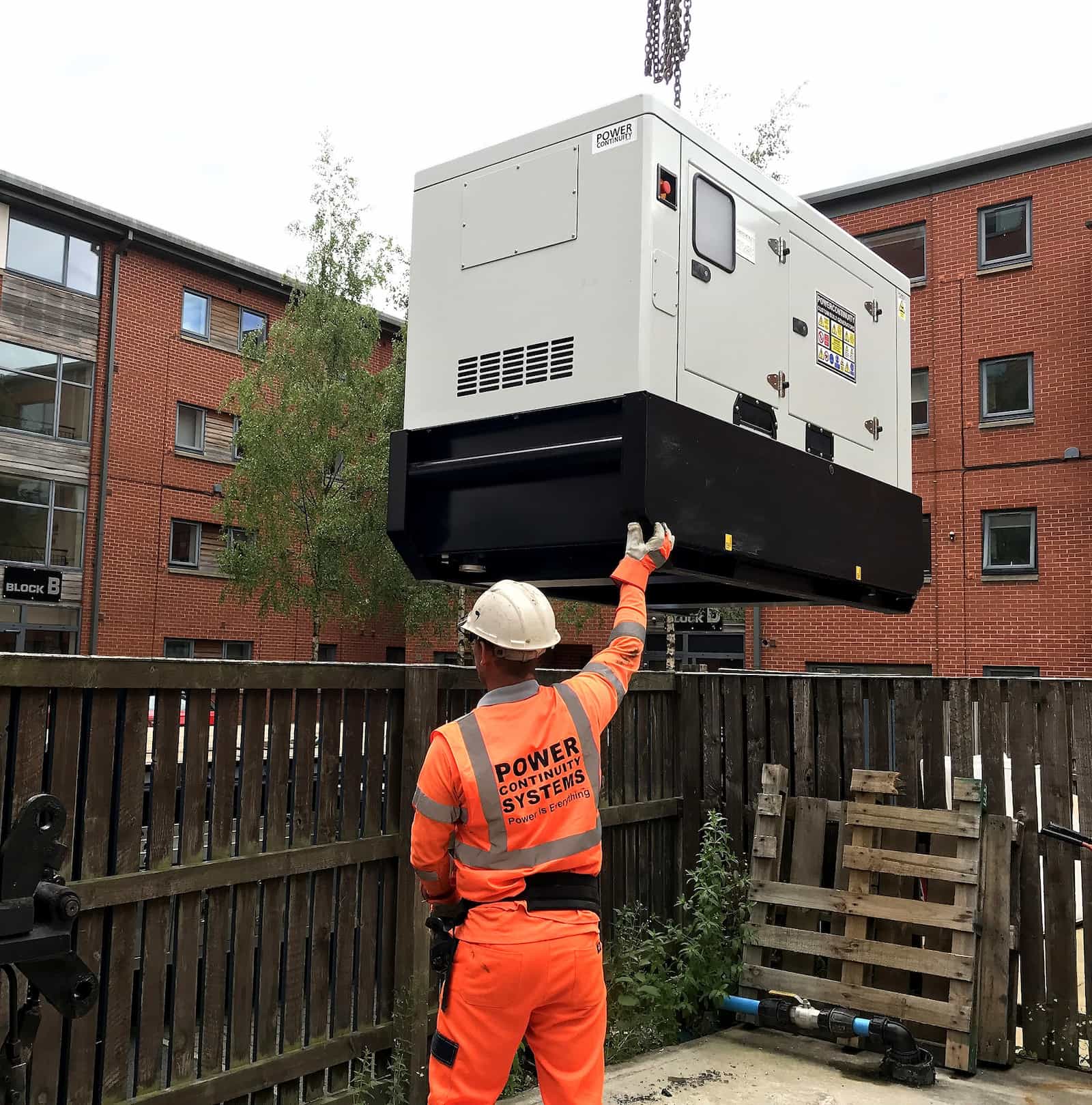 Power continuity diesel generator installation