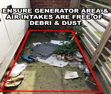 Power continuity dirty generator area