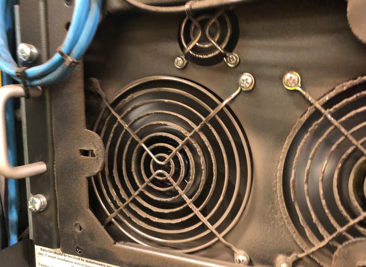 Power continuity dusty ups fans