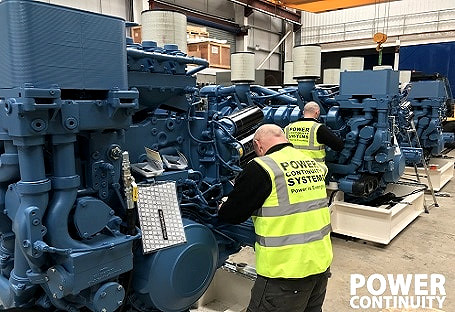 Power continuity emergency power system standby diesel generator