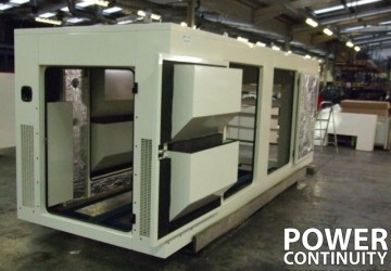 Power continuity empty diesel generator canopy