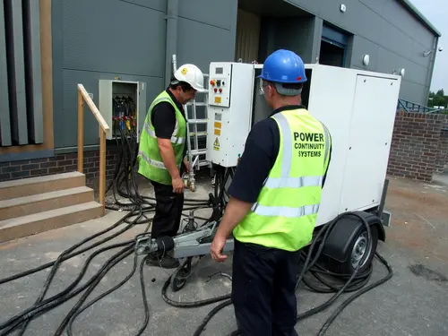 Power continuity engineers load banking generator