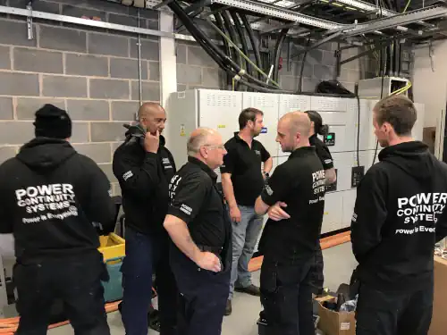 Power continuity engineers on site