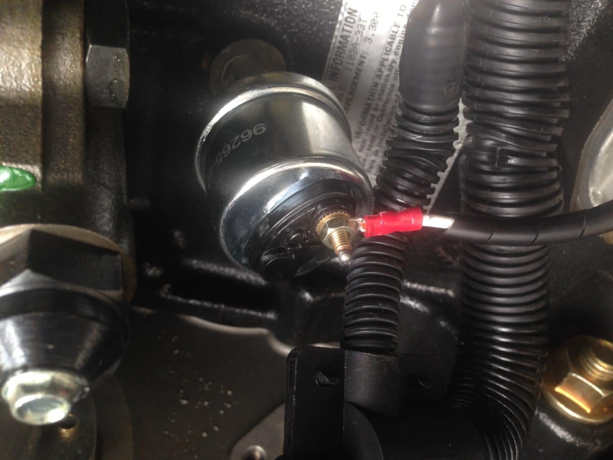 Power continuity example of a coolant sensor
