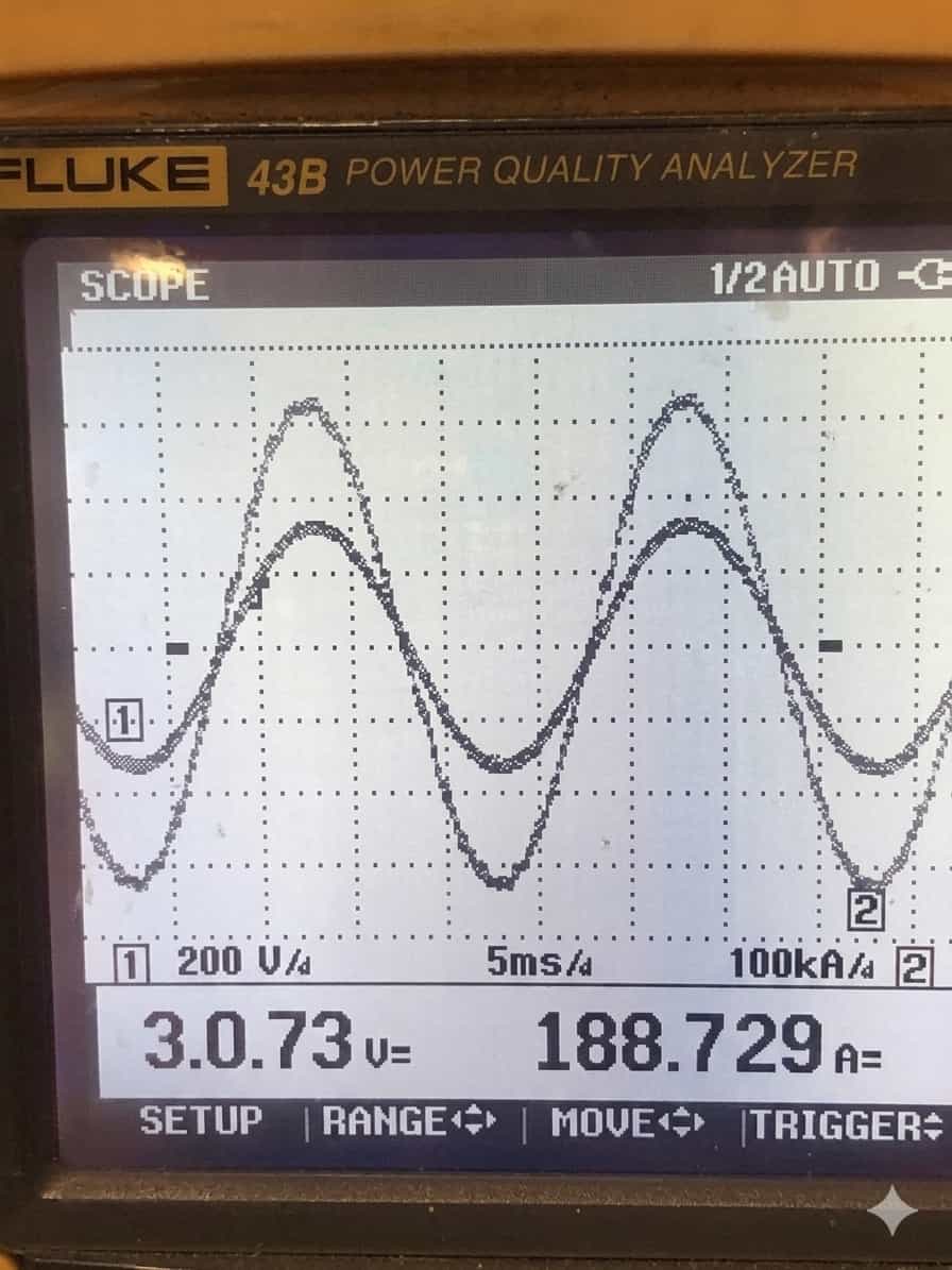 Power continuity example of phase shift