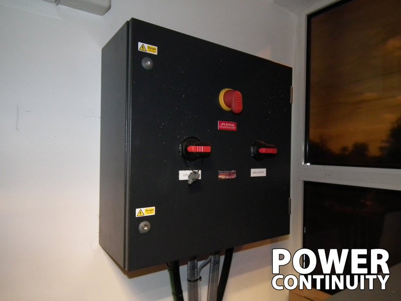 Power continuity external maintenance bypass