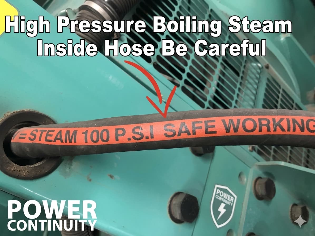 Power continuity high pressure hose 100psi