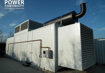 Power continuity large generator in container fully installed