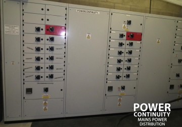 Power continuity lv mains distribution switchgear panel