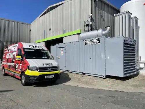 Power continuity new generator installed in wales