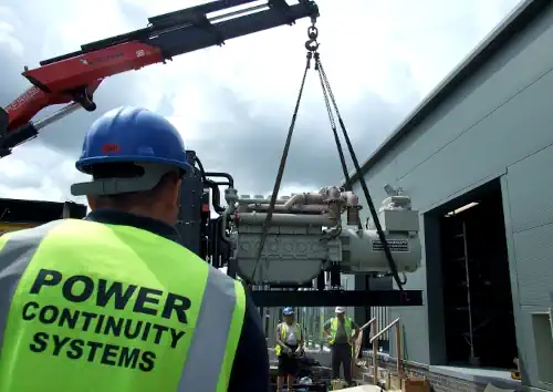 Power continuity open set diesel generator installation