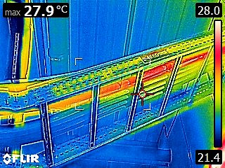 Power continuity thermal imaging batteries