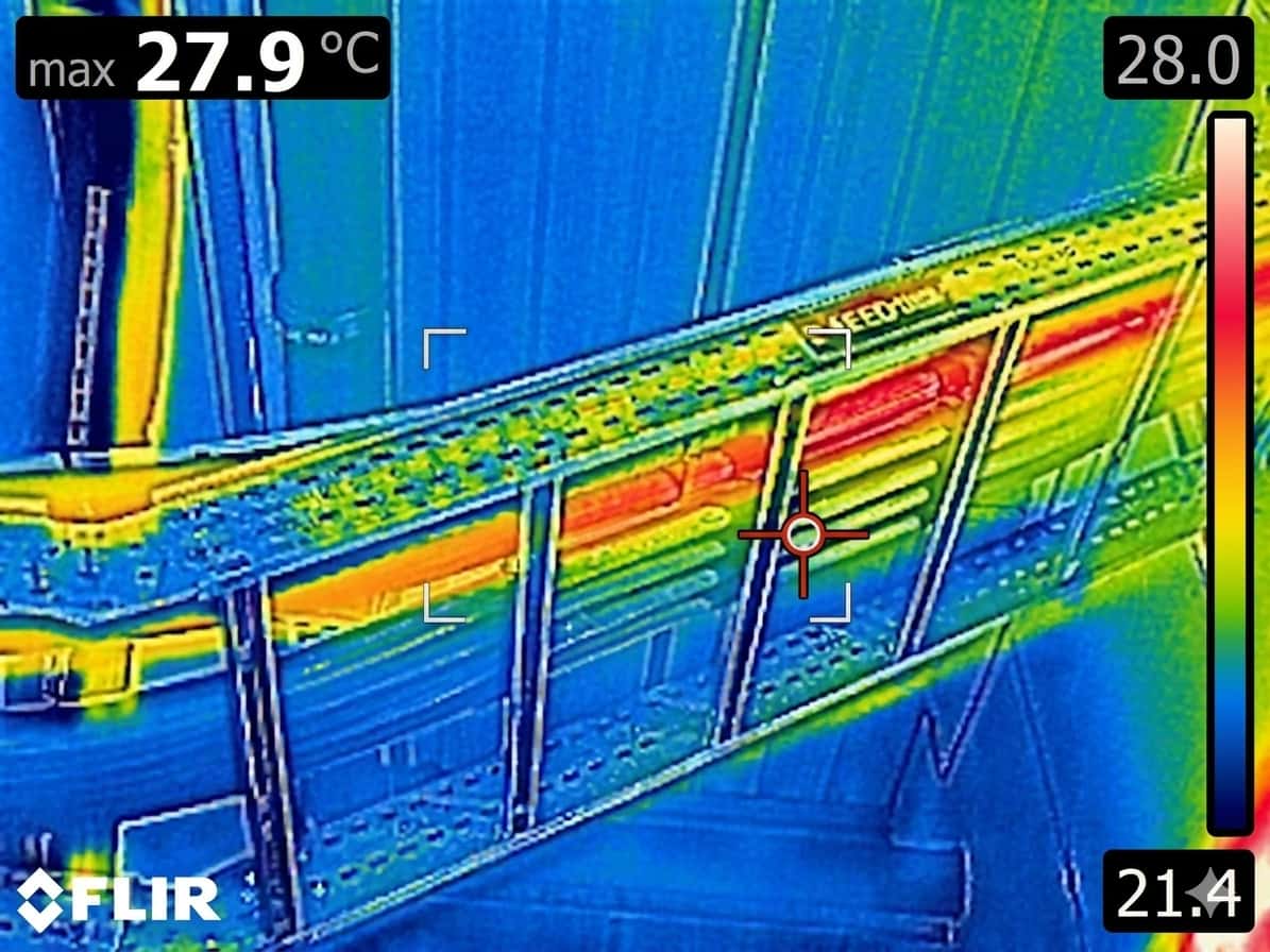 Power continuity thermal imaging batteries