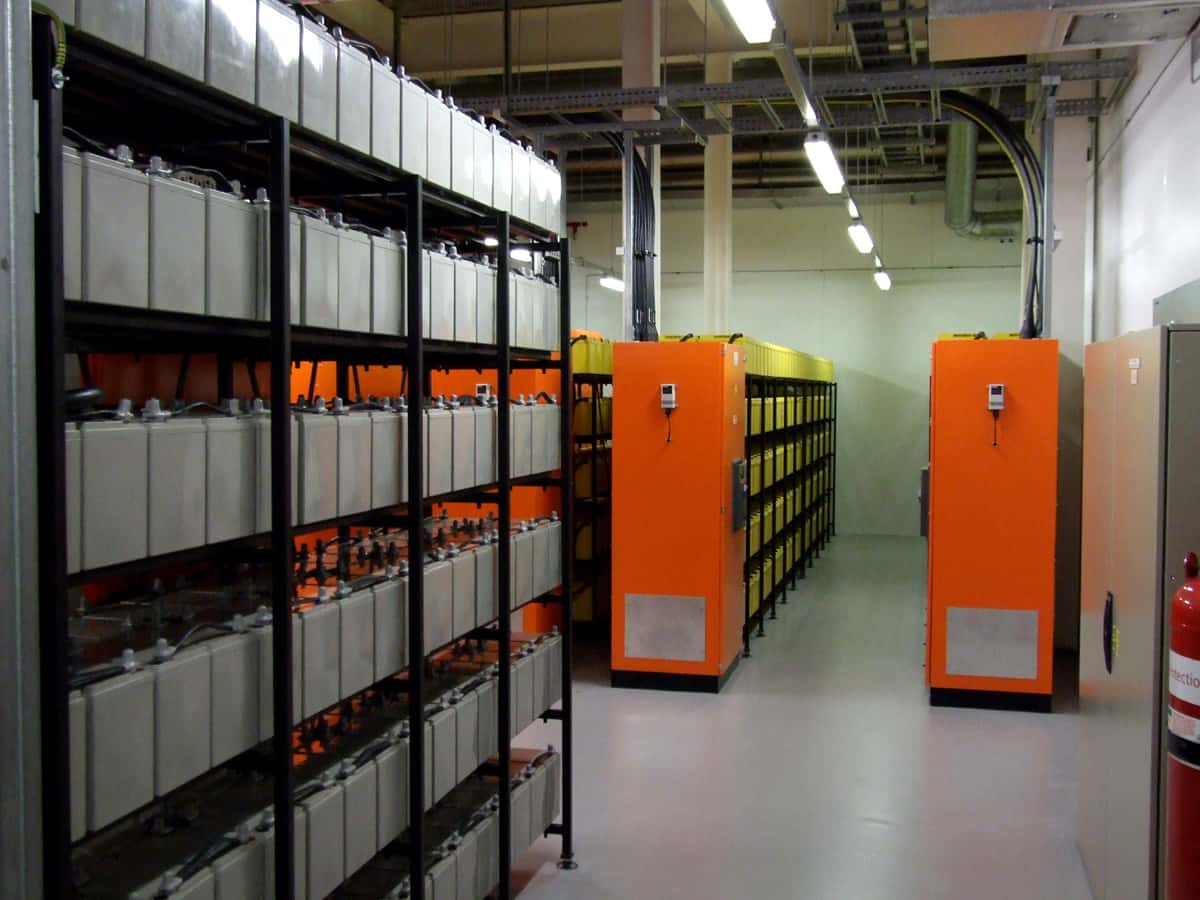 Power continuity ups and batteries correct temperature