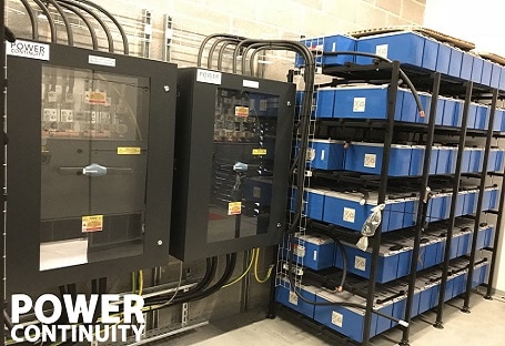 Power continuity ups and batteries for microgrid