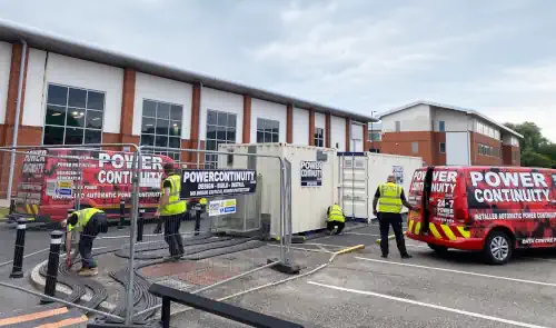Power continuity ups hire containers