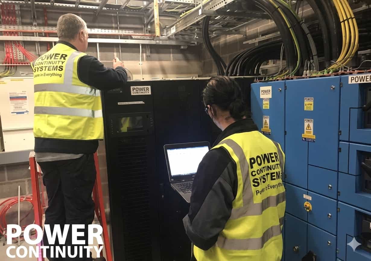 Power continuity ups installation for remote monitoring
