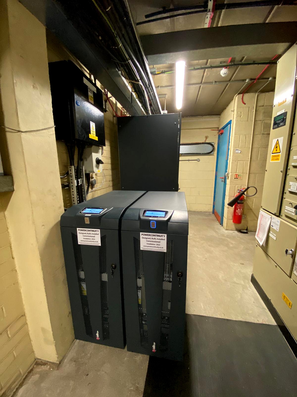 Power continuity ups remotely monitored