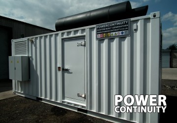 Power continuity white containerised diesel generator