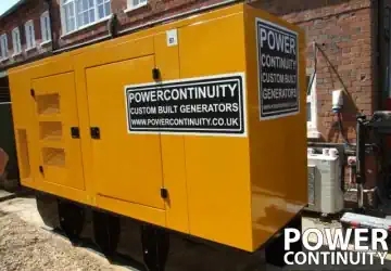 Power continuity yellow canopied generator
