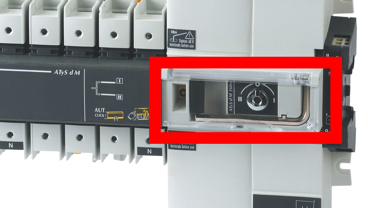 Socomec atys motorised switch manual operation